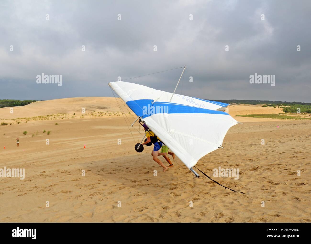Student prepares for takeoff with an instructor from the Kitty Hawk