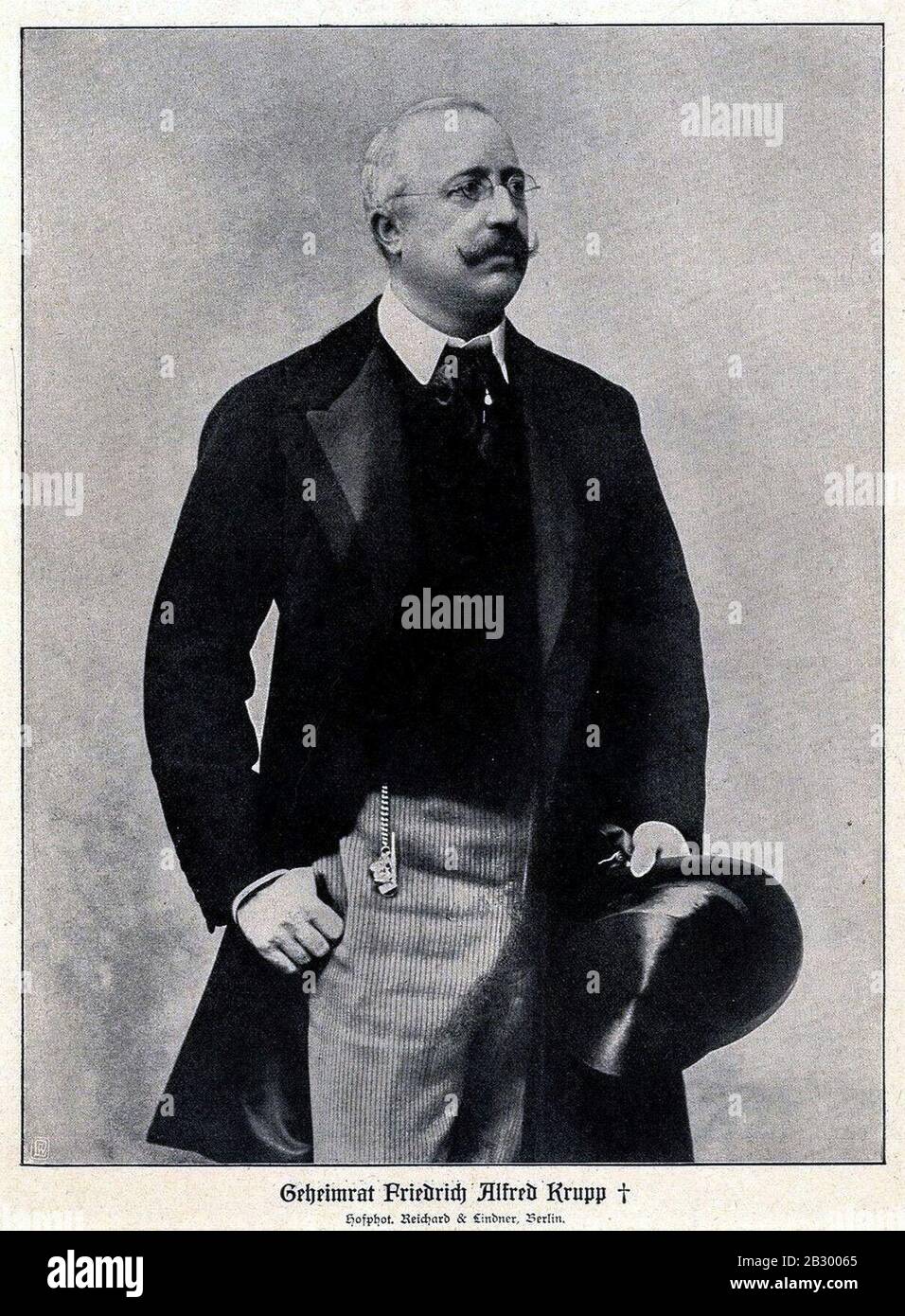 Geheimrat Friedrich Alfred Krupp c. 1902. Stock Photo
