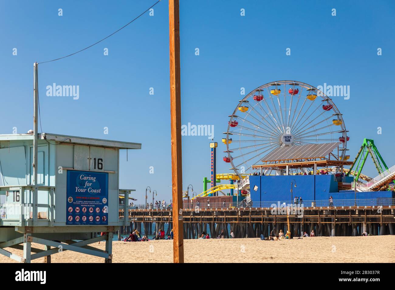 Downtown santa monica pier beach hi-res stock photography and images ...