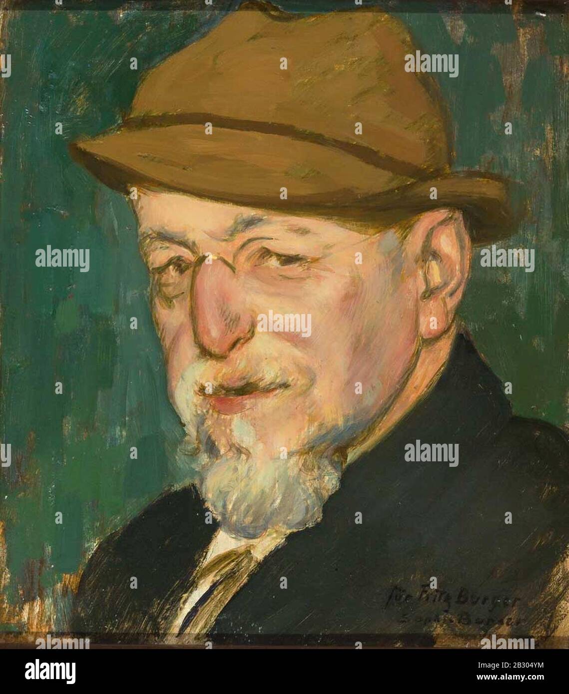 Gemälde - Portrait des Robert Schielin - Burger-Hartmann. Stock Photo