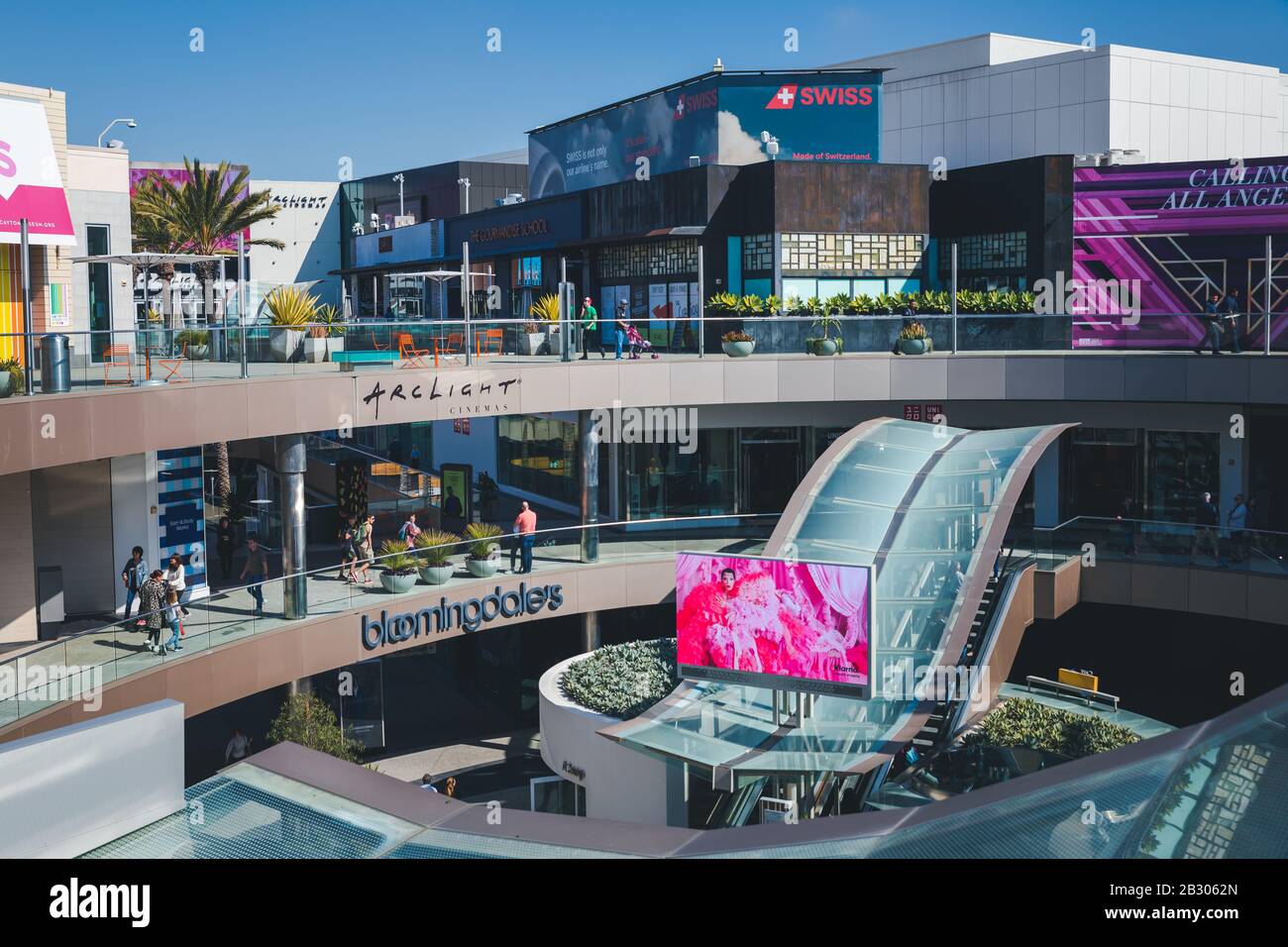 Santa monica place shopping mall hi-res stock photography and images - Alamy