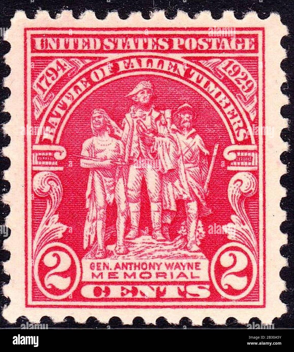 Gen Anthony Wayne 1929 Issue-2c. Stock Photo