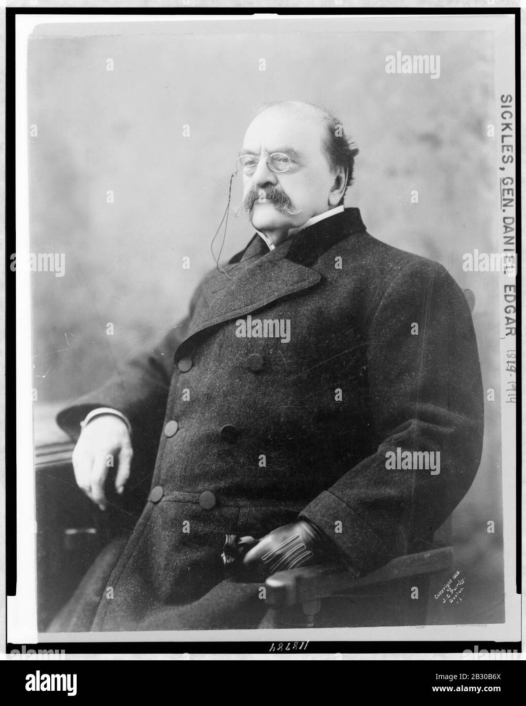 Gen. Daniel Edgar Sickles, half-length portrait, seated, facing left ...