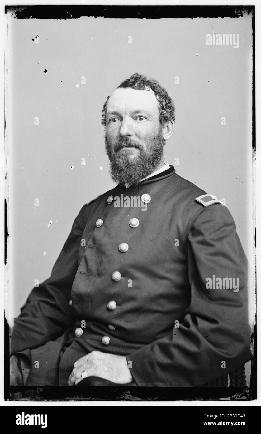 Gen. James Wilson, Col. 13th Iowa Cav. Stock Photo