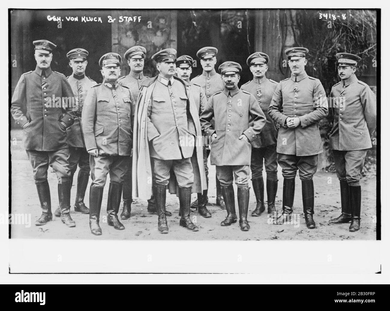 Gen. von Kluck and staff Stock Photo