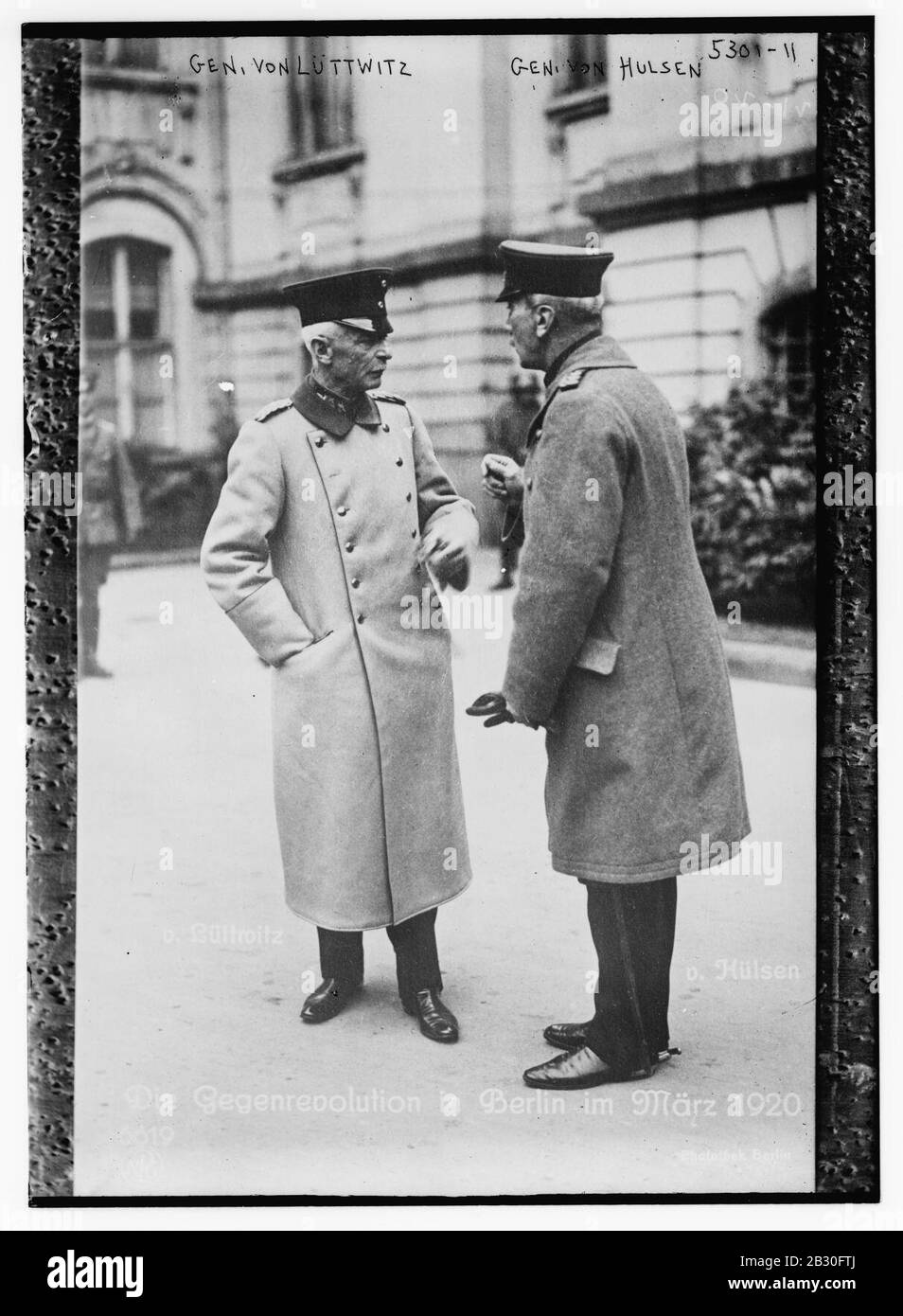 Gen. Von Luttwitz & Gen. Von Hulsen Stock Photo