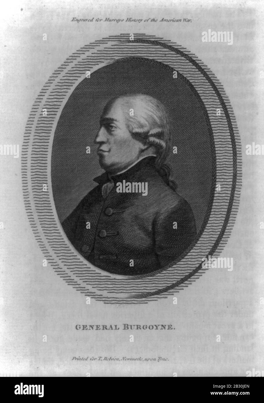 General Burgoyne Pollard sc Stock Photo Alamy