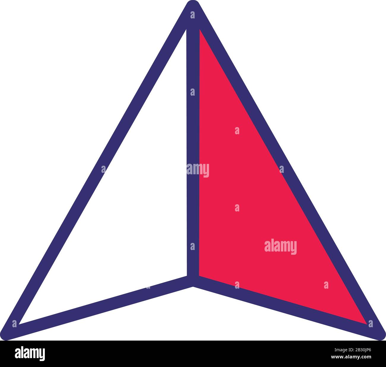 arrow index line and fill style icon Stock Vector Image & Art - Alamy