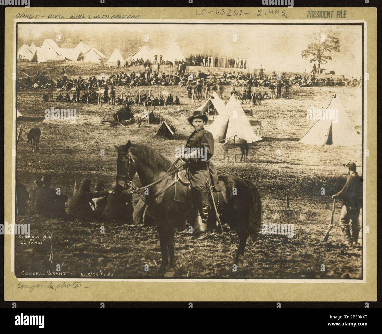 General Grant at City Point Stock Photo - Alamy