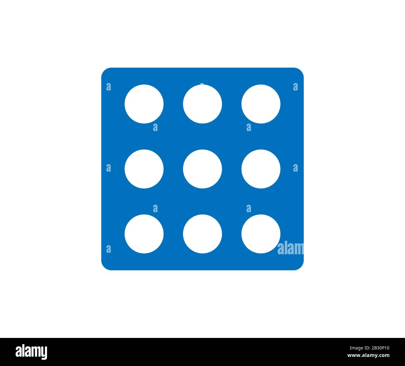 Dice, game icon. Vector illustration, flat design. Stock Vector