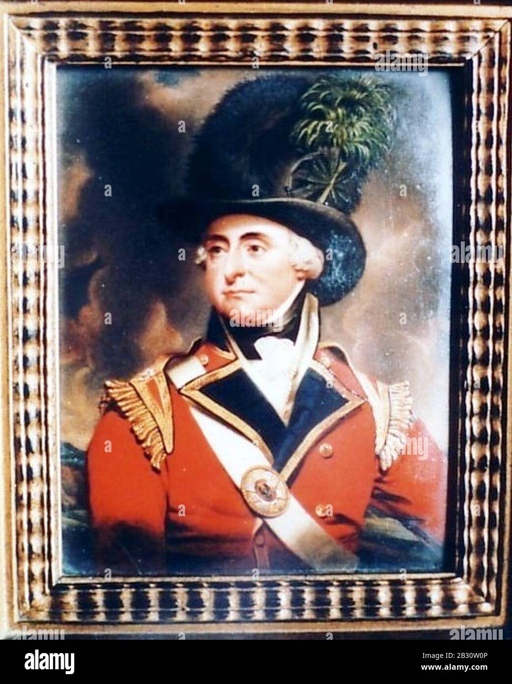 General Robert Manners in the uniform of the Light Company of the 3rd (Scots) Regiment of Foot Guards by Henry-Pierce Bone (1779–1855). Stock Photo