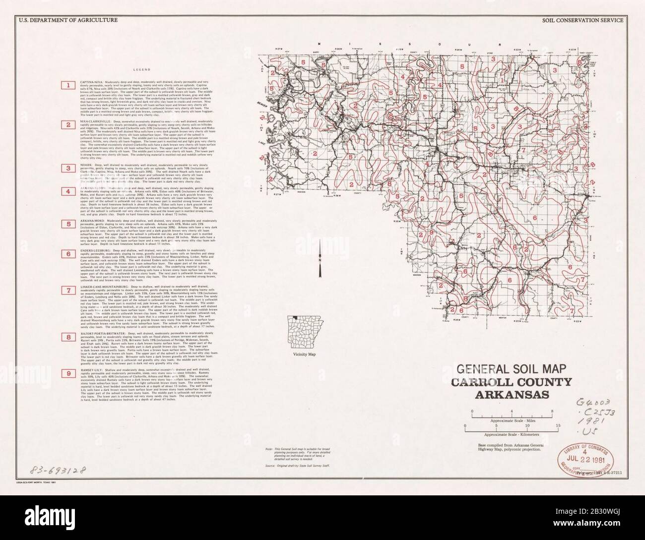 General Soil Map Carroll County Arkansas Stock Photo Alamy   General Soil Map Carroll County Arkansas 2B30WGJ 