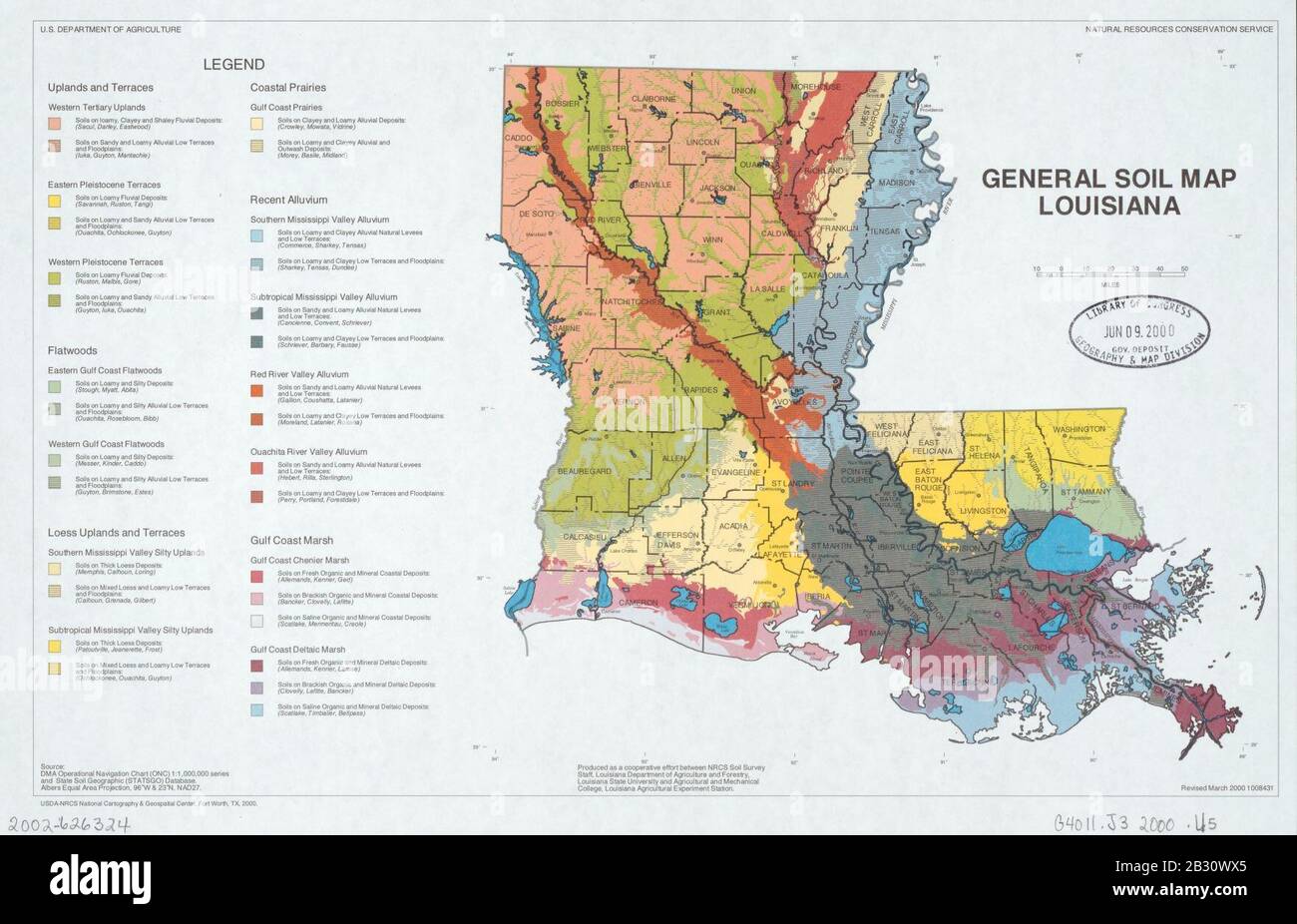 General Soil Map Louisiana Stock Photo Alamy General Soil Map Louisiana 2B30WX5 