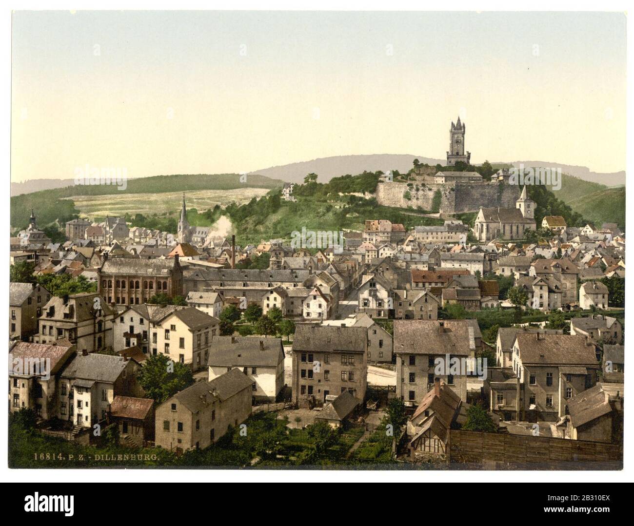 General view, Dillenburg, Hesse-Nassau, Germany- Stock Photo