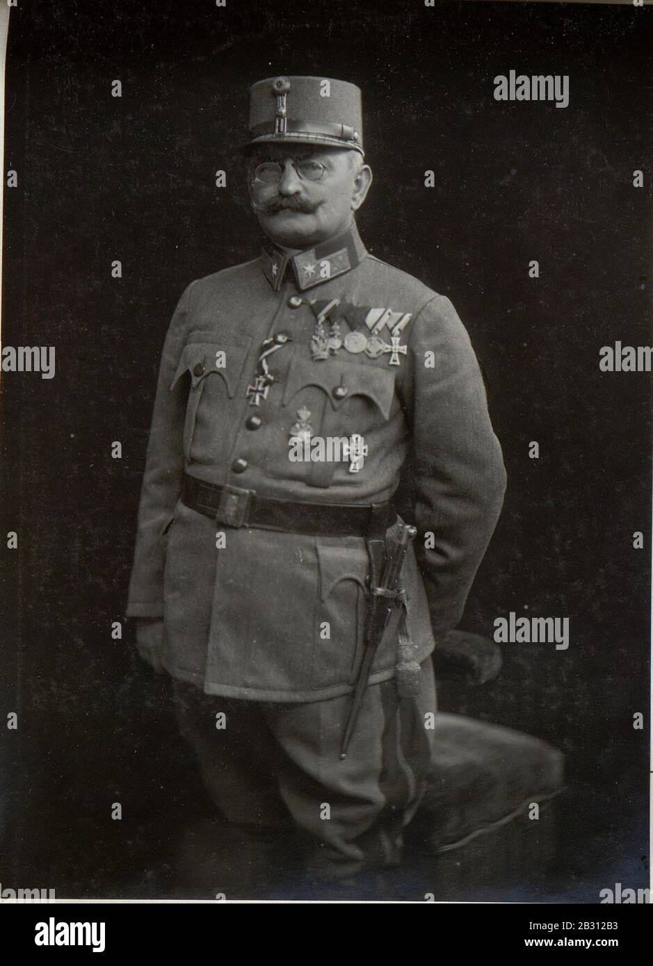 Generäle der k.u.k. Armee am russischen Kriegsschauplatz Stock Photo