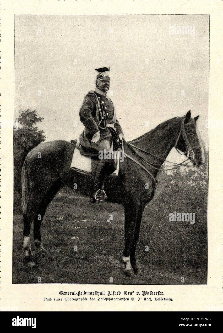 GeneralFeldmarschall Alfred Graf von Waldersee, 1896 Stock Photo Alamy