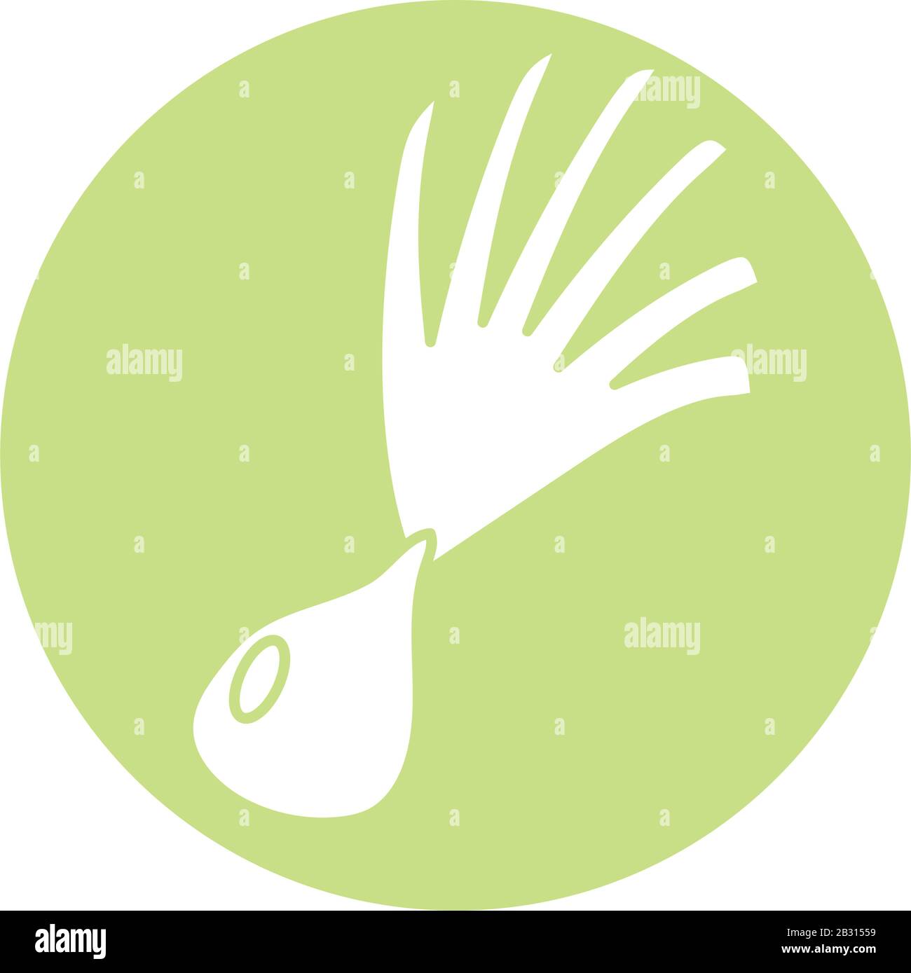 spring onion icon over white background, block style, vector ...