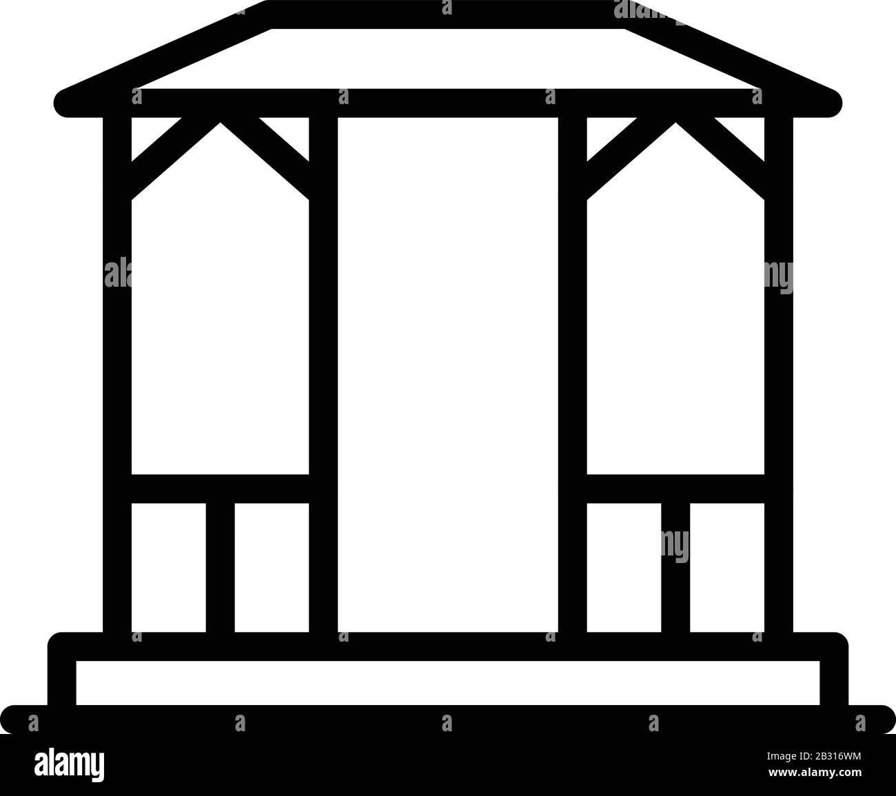 Architecture gazebo icon, outline style Stock Vector Image & Art - Alamy