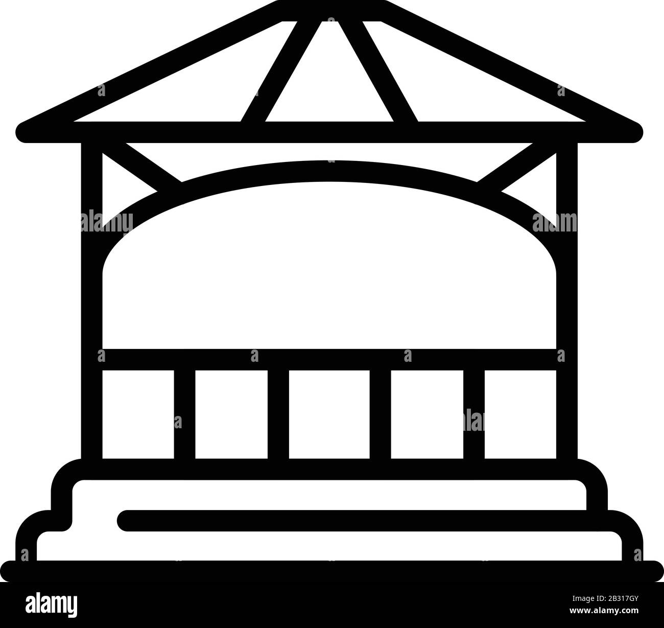 Gazebo arch icon, outline style Stock Vector Image & Art - Alamy