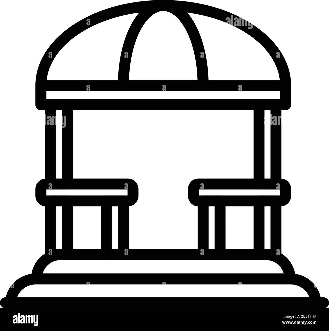 Gazebo icon, outline style Stock Vector Image & Art - Alamy