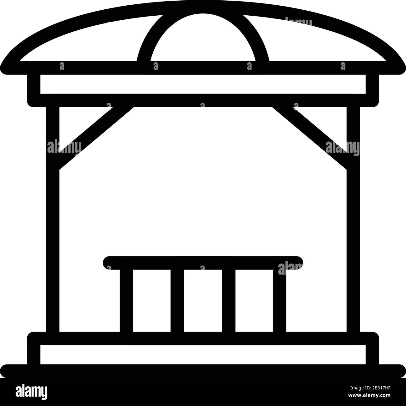 Gazebo structure icon, outline style Stock Vector Image & Art - Alamy