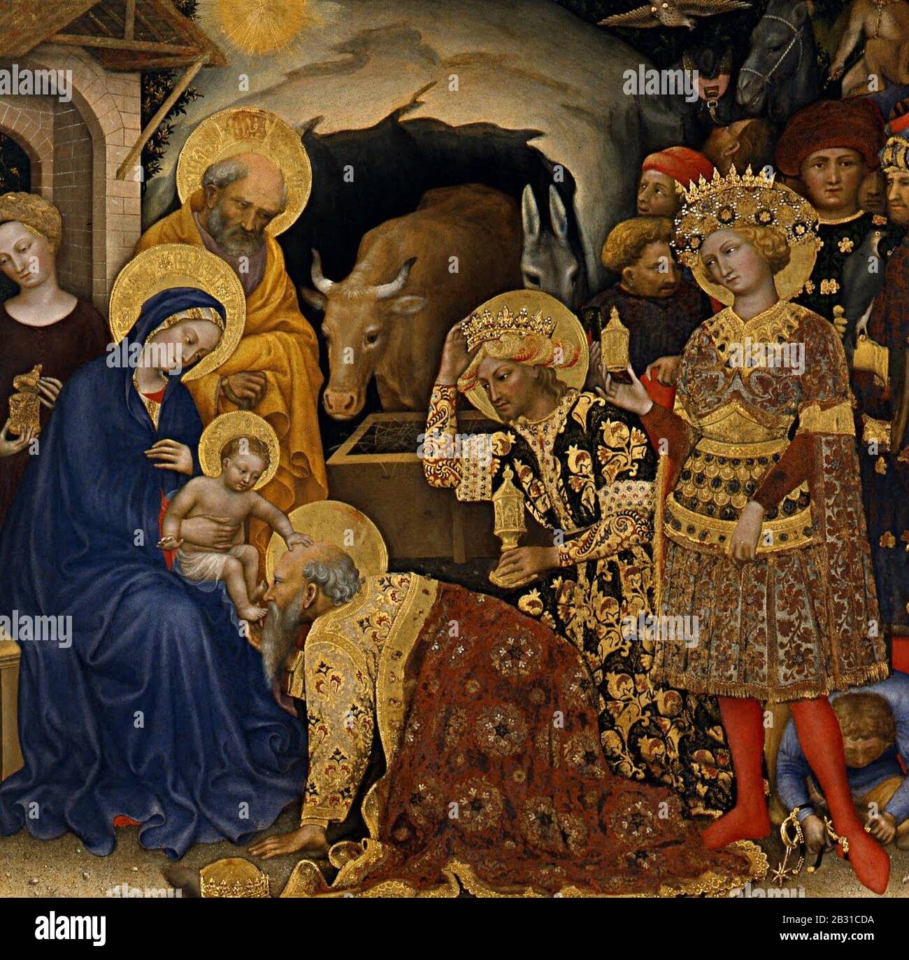 Adorazione Magi Gentile Da Fabriano Gentile da Fabriano - Adorazione dei Magi Stock Photo - Alamy
