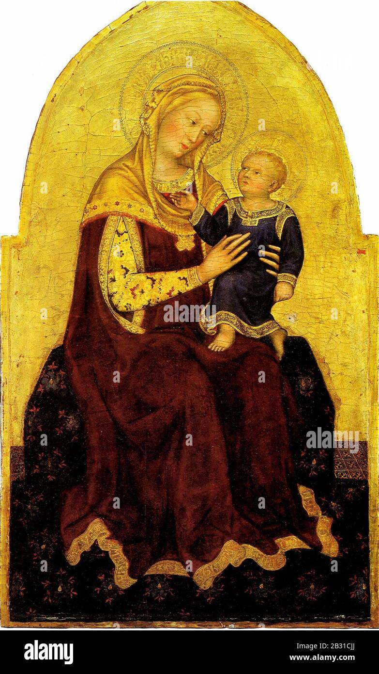 Gentile da fabriano, madonna col bambino, washington Stock Photo Alamy