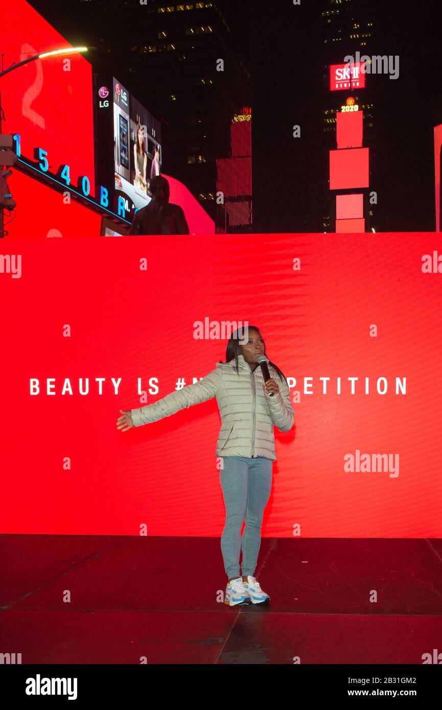 NEW YORK, NY MARCH 03 Olympic Gymnast Simone Biles appears in Times(02)