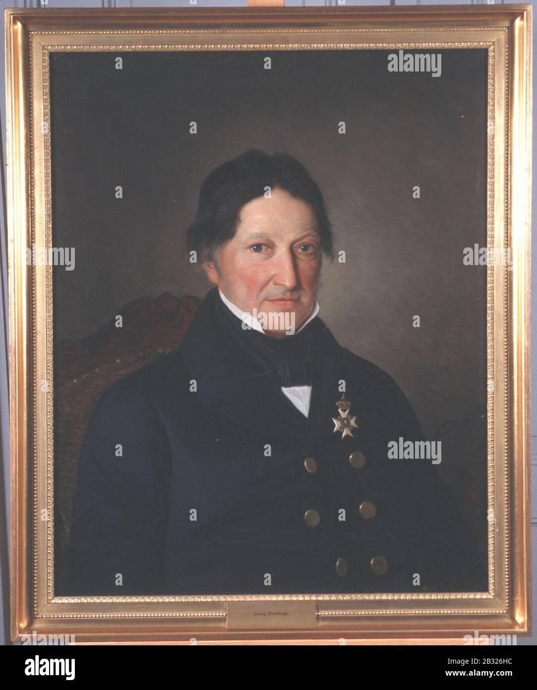 Georg Sverdrup malt av Adolph Tidemand - Eidsvoll 1814 - EM.00668 Stock ...
