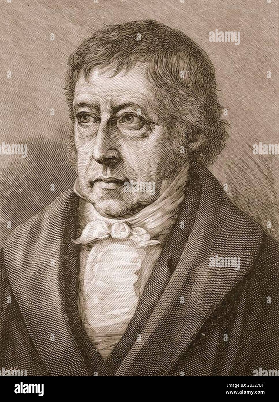 Georg Wilhelm Friedrich Hegel00. Stock Photo