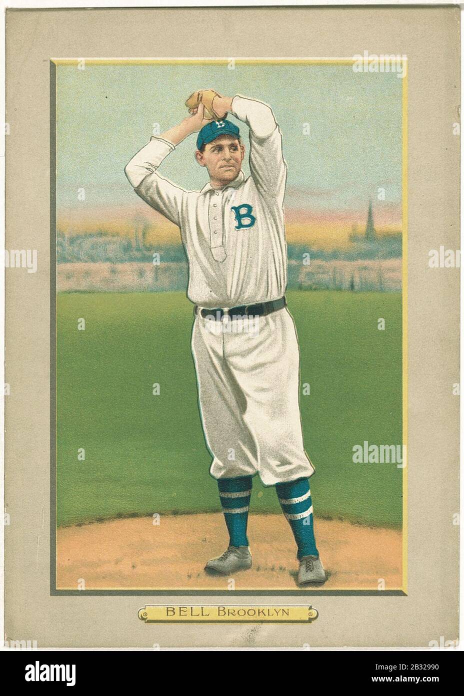 Bell, Brooklyn Dodgers, baseball card portrait Stock Photo Alamy