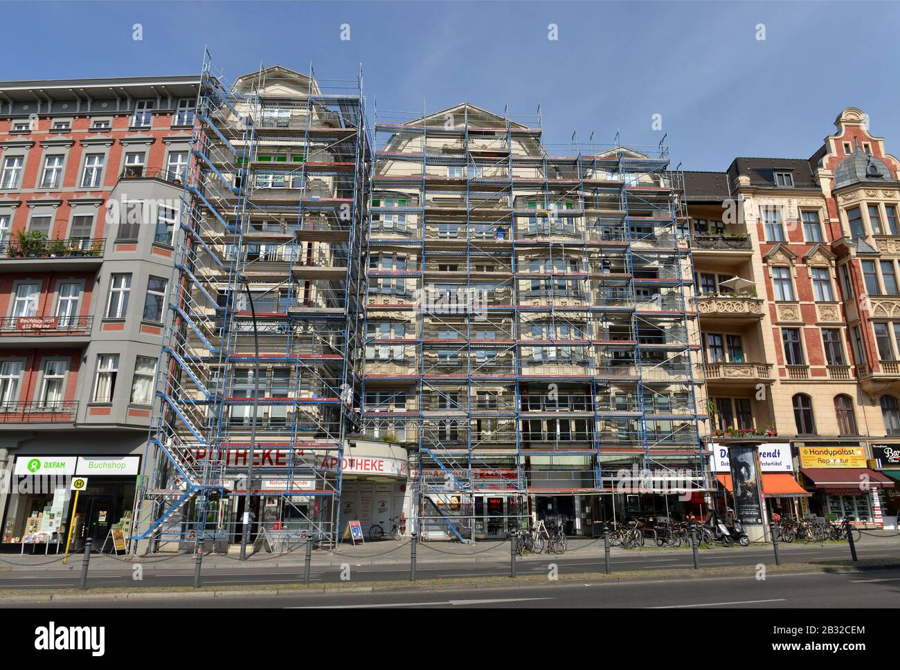 Renovierung, Altbau, Hauptstrasse, Schoeneberg, Berlin, Deutschland Stock Photo