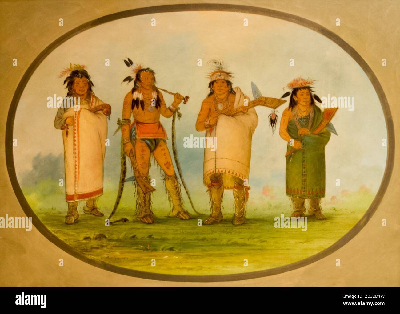 George Catlin. Mandan Indians (1871) (34131995284 Stock Photo - Alamy