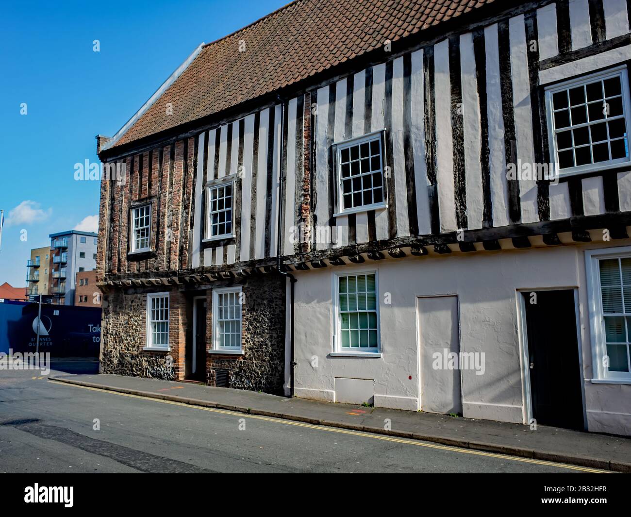 31 Norwich, Norfolk, UK – March 01 2020. Dragon Hall located along King Street. A Tudor style building originally a merchants private abode and now ho Stock Photo