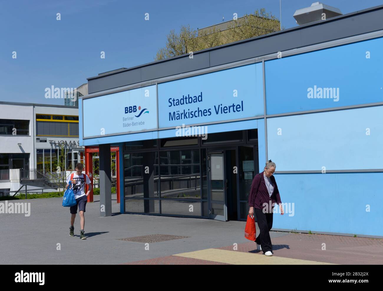 Stadtbad, Maerkisches  Zentrum, Maerkisches Viertel, Reinickendorf, Berlin, Deutschland Stock Photo