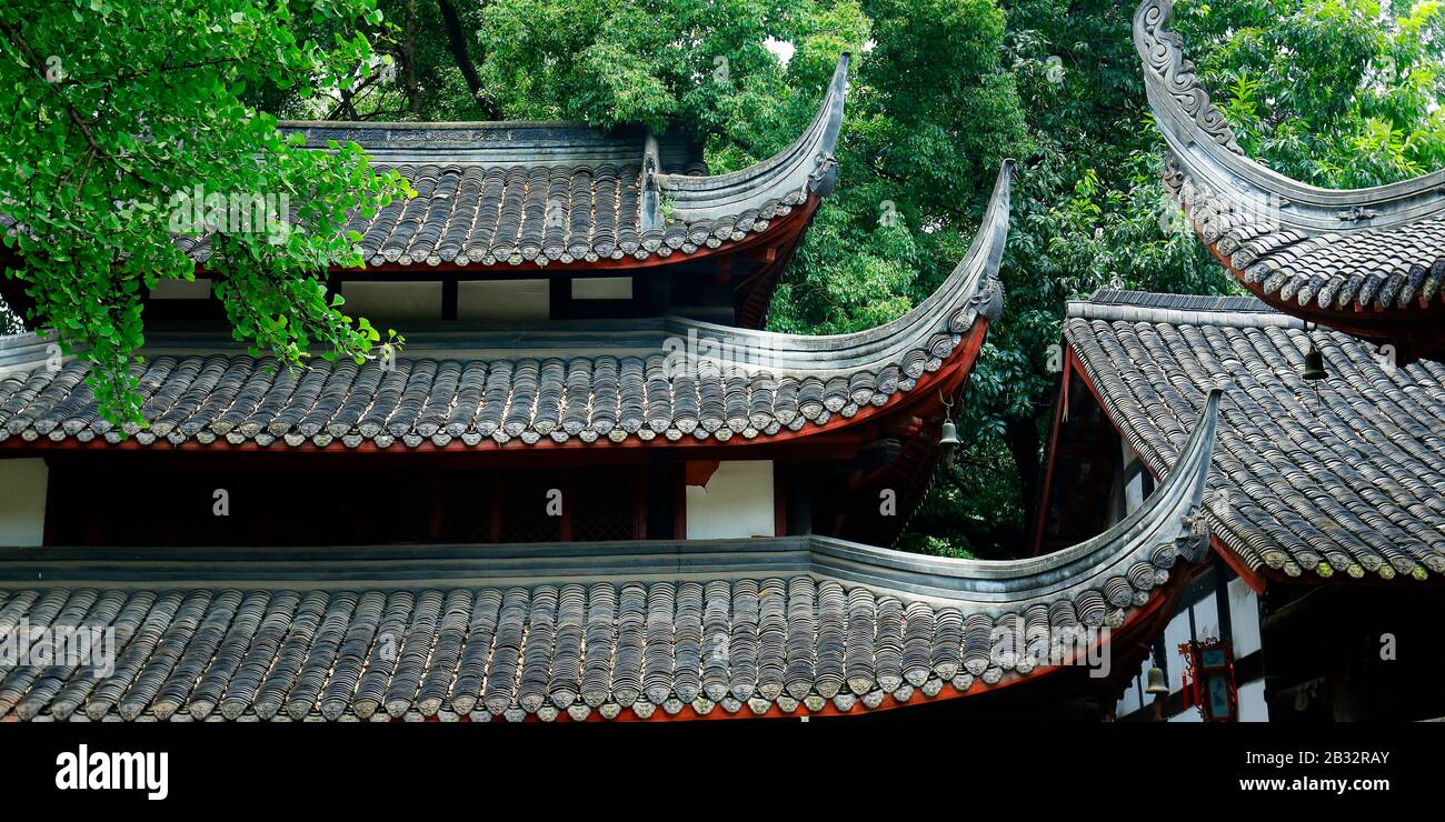 View of traditional roof ,tile ,of chinese buildings Stock Photo Alamy