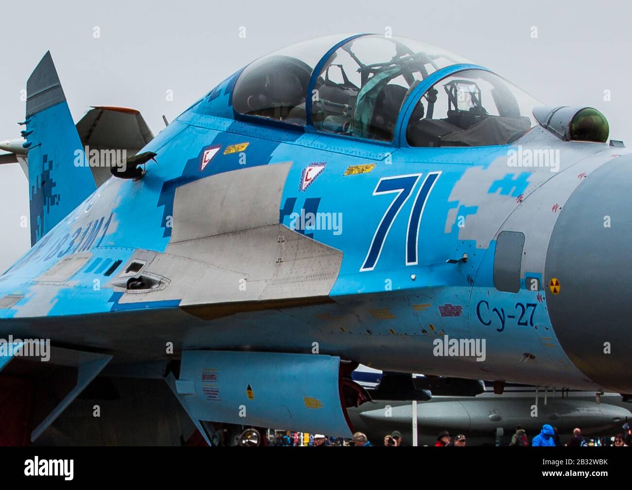 Ukranian Su-27 Flanker Stock Photo