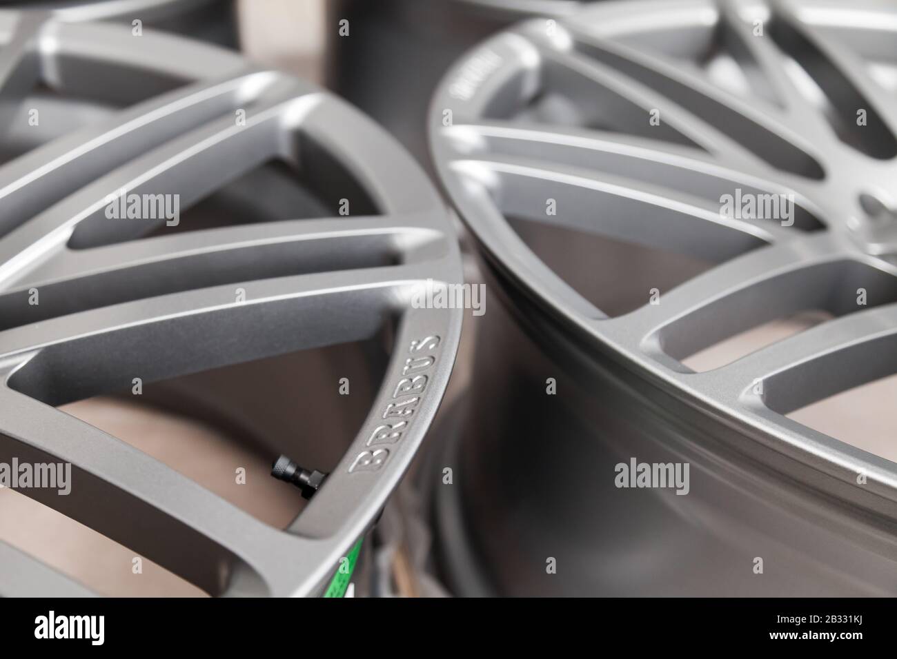 Silver amg wheels hi-res stock photography and images - Alamy