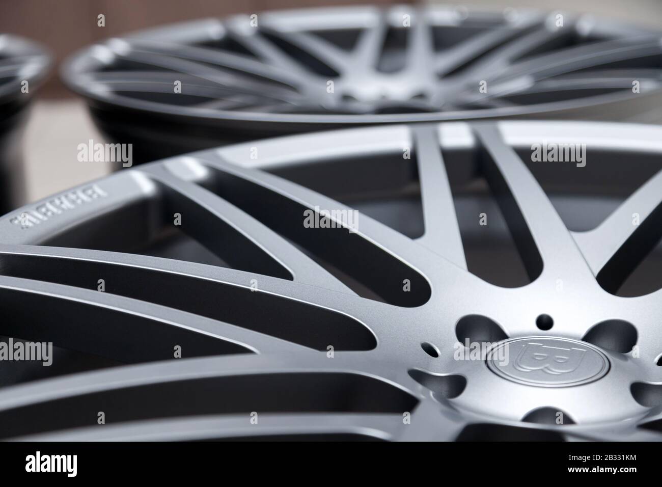 Silver amg wheels hi-res stock photography and images - Alamy