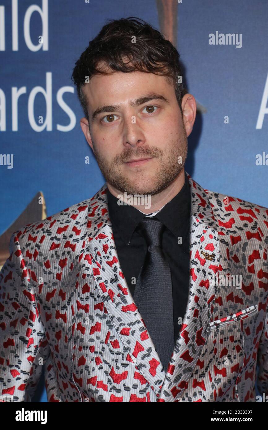 Writers Guild Awards 2020 - West Coast Ceremony Arrivals at the Beverly Hilton Hotel in Beverly Hills, California on February 1, 2020 Featuring: Max Borenstein Where: Beverly Hills, California, United States When: 01 Feb 2020 Credit: Sheri Determan/WENN.com Stock Photo