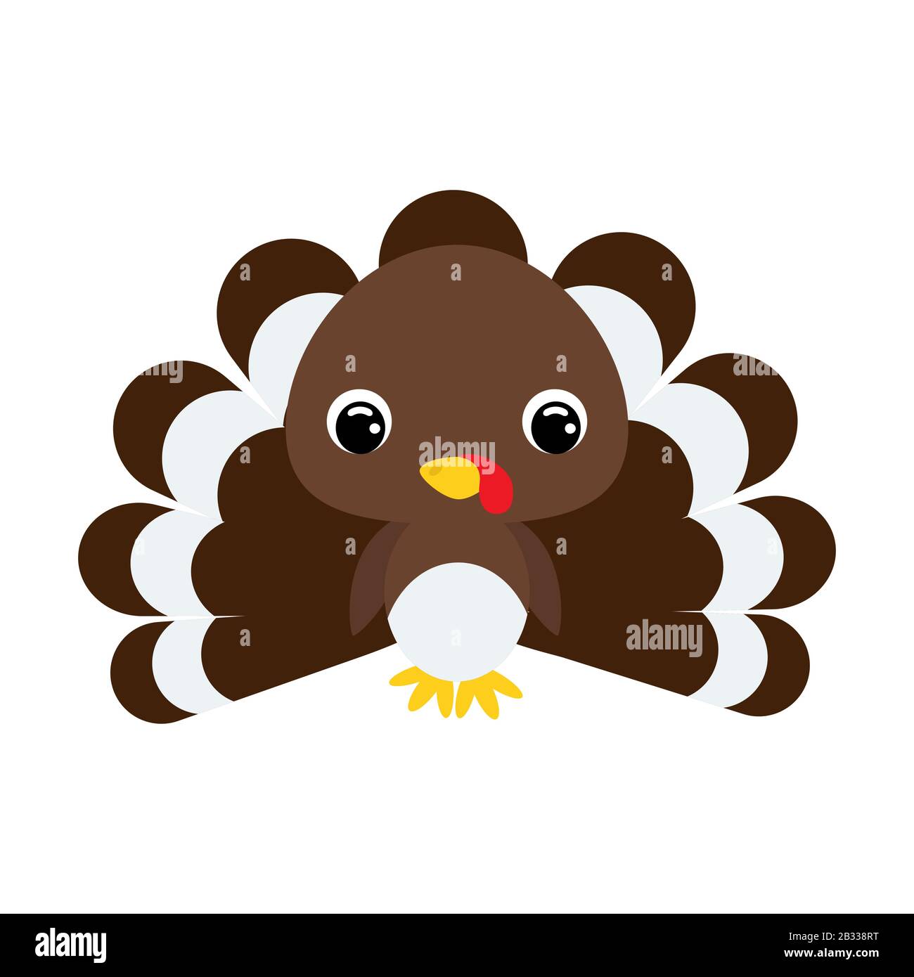 Cute baby turkey. Cartoon character for decoration and design of the album,  scrapbook, baby card and invitation. Flat vector stock illustration Stock  Vector Image & Art - Alamy