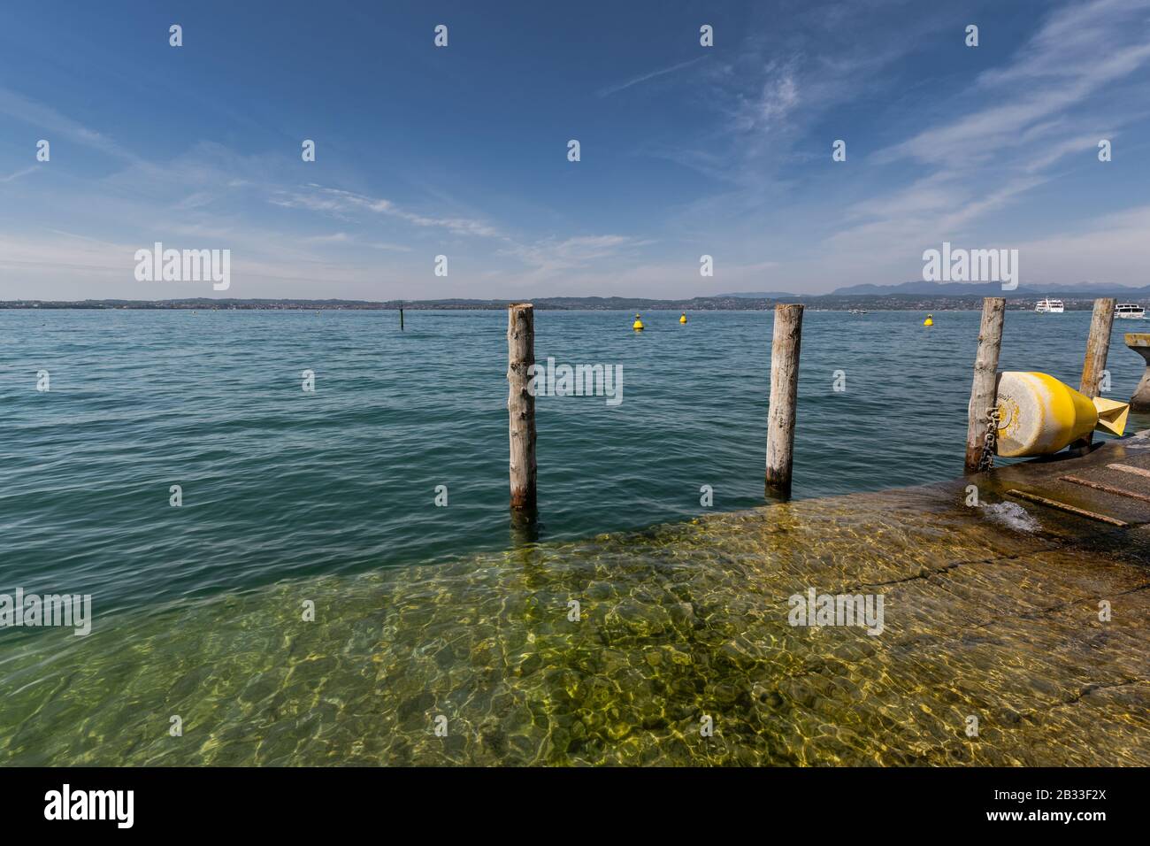 Lago di Garda(Lake Garda) town of Sirmione view. Tourist destination in