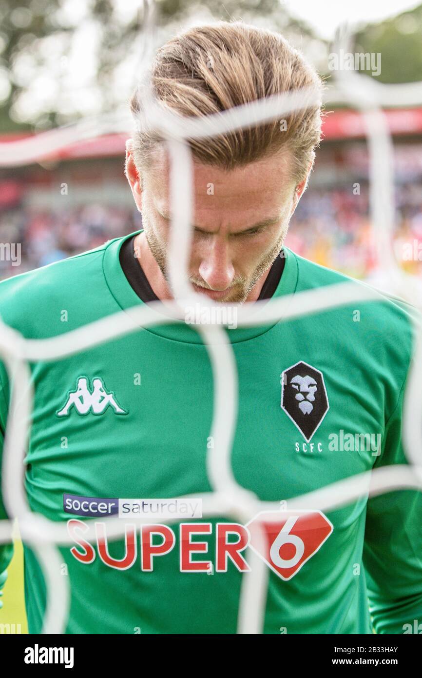 Chris Neal. Salford City 1-1 Port Vale. The Peninsula Stadium, Salford. 17.08.19 Stock Photo