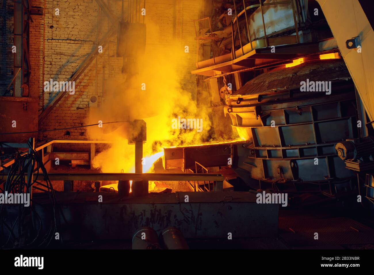 Steel factory, metallurgical or metalworking mill Stock Photo Alamy