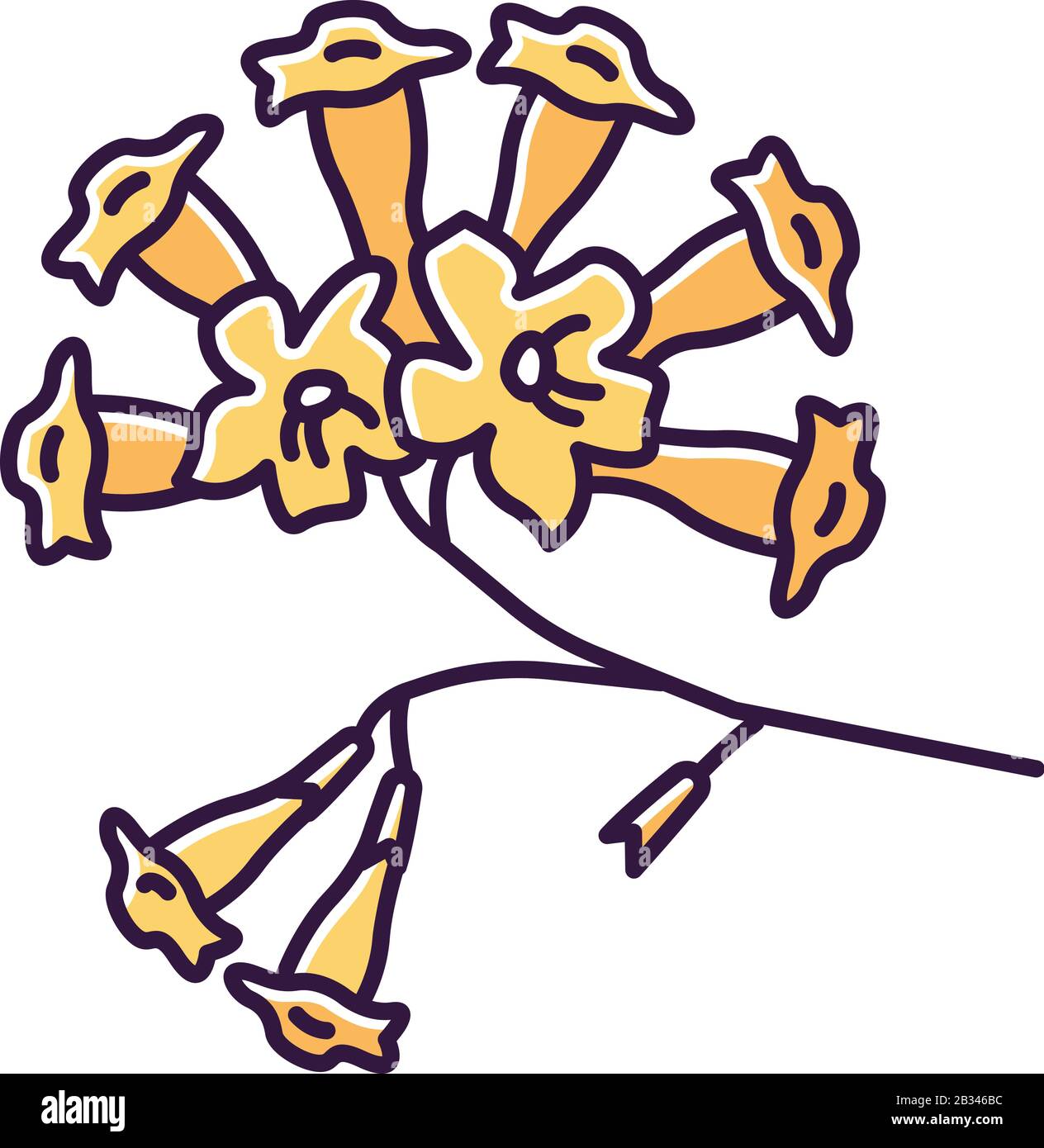 Yellow ipe tree Stock Vector Images - Alamy
