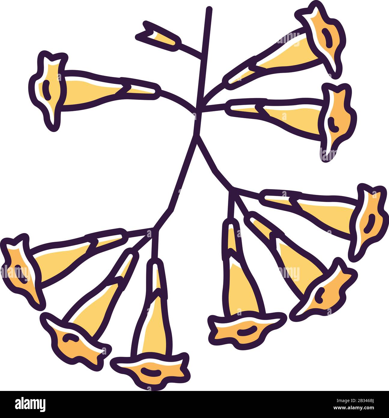 Yellow ipe tree Stock Vector Images - Alamy