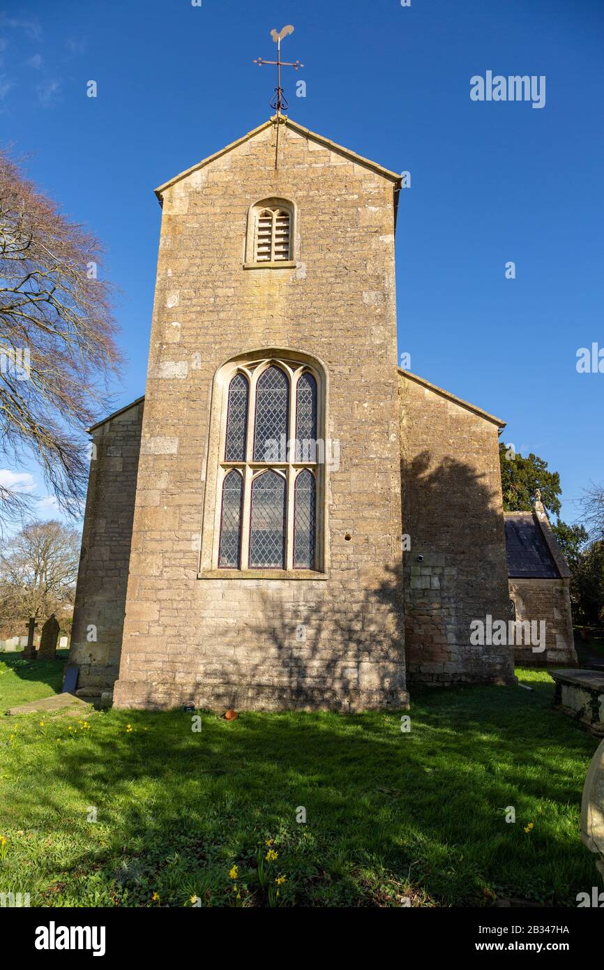 Village parish church of Saint Paul, Staverton, Wiltshire, England, UK Stock Photo