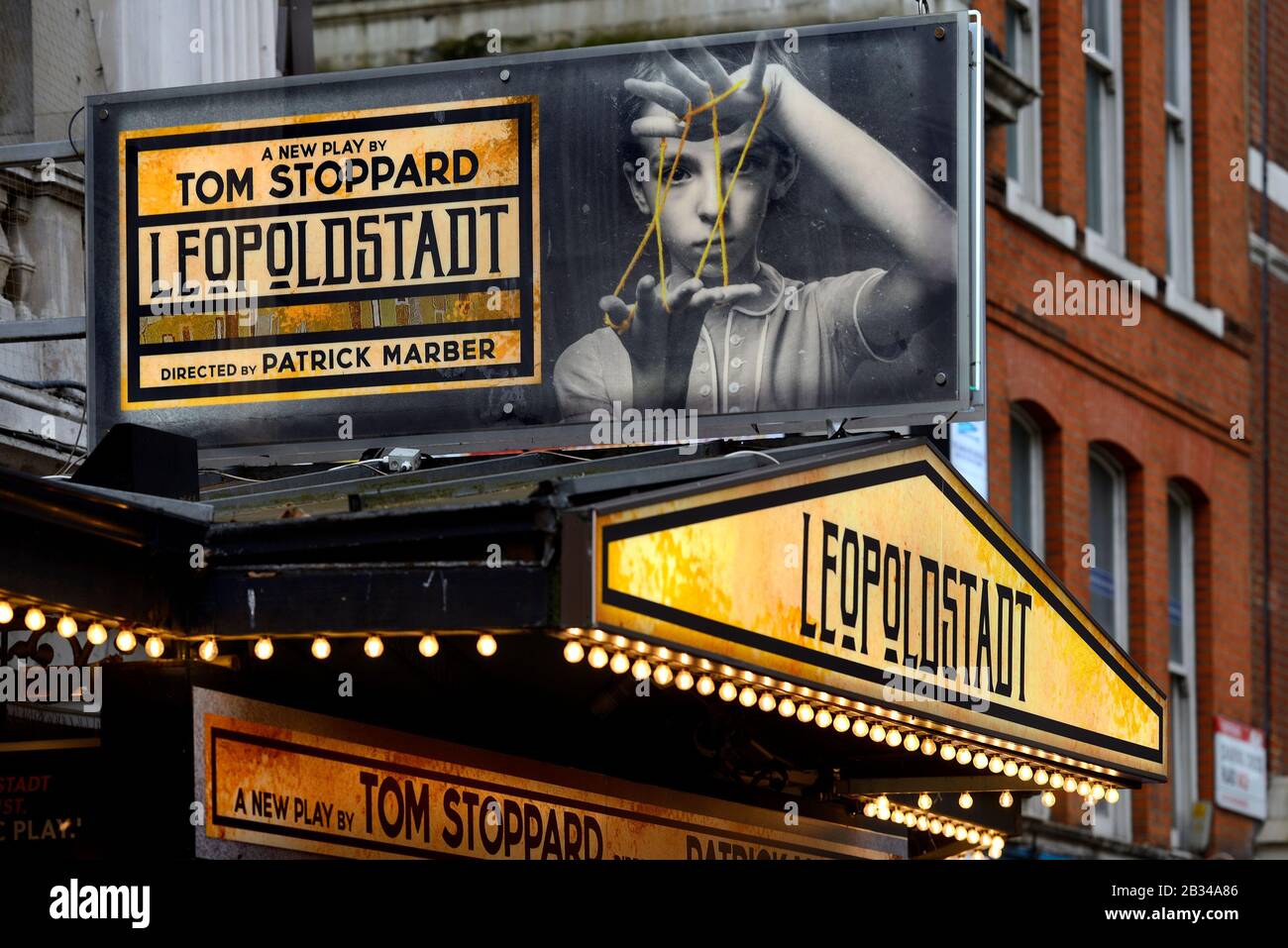 London, England, UK. Tom Stoppard's 'Leopoldstadt' at Wyndam's Theatre, Charing Cross Road (March, 2020) Stock Photo