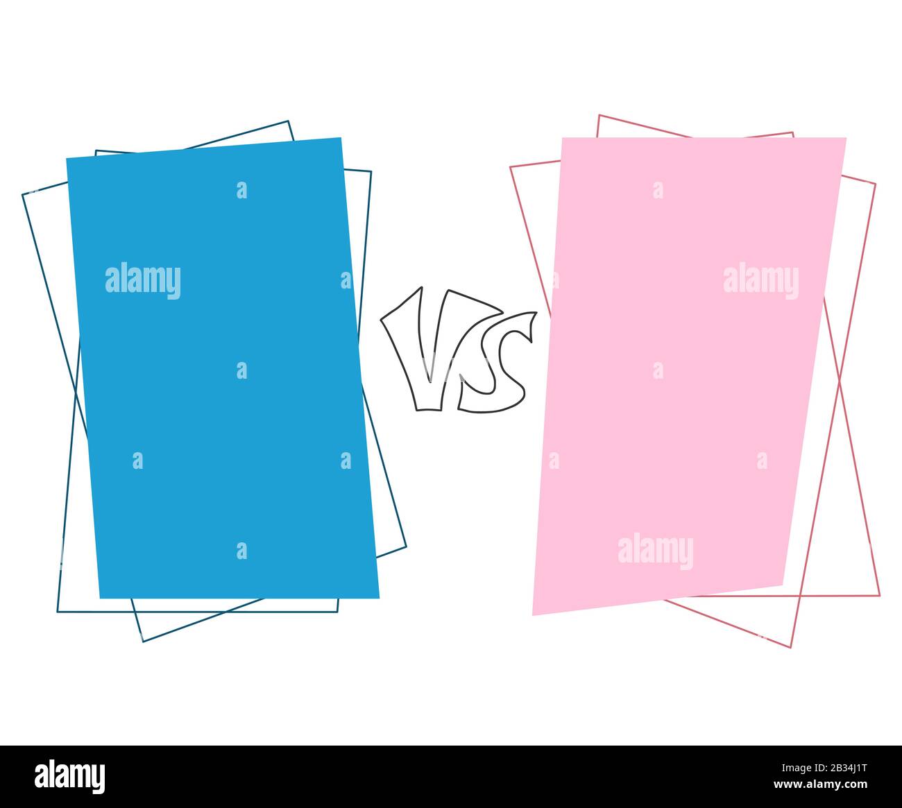 Versus sign with copy space. VS screen. Decorative battle cover with ...