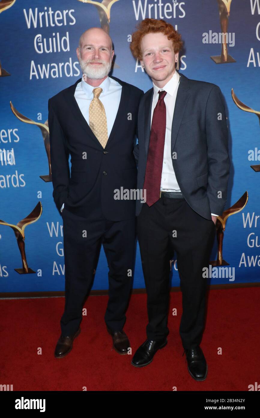 Writers Guild Awards 2020 - West Coast Ceremony Arrivals at the Beverly Hilton Hotel in Beverly Hills, California on February 1, 2020 Featuring: David Hollander, Clay Hollander Where: Beverly Hills, California, United States When: 01 Feb 2020 Credit: Sheri Determan/WENN.com Stock Photo
